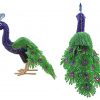 beaded peacock
