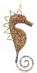 beaded seahorse figurine