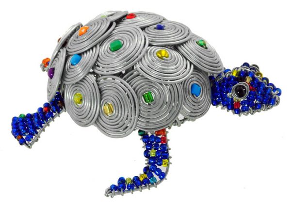 beaded turtle; turtle figurine