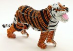 beaded tiger figurine