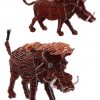 beaded warthog figurine