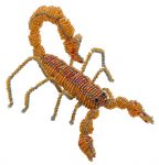 beaded scorpion, scorpion figurine