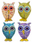 beaded owl, owl figurine