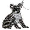 beaded koala key chain. koala keyring