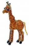 beaded giraffe, beaded giraffe figurine