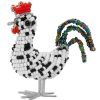 beaded rooster, rooster figurine