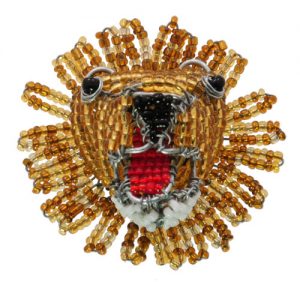 beaded lion magnet