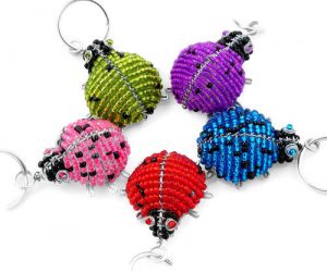 ladybug key chain, ladybird keyring, ladybug keychain