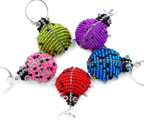 ladybug key chain, ladybird keyring, ladybug keychain