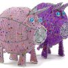 beaded pig, beaded piggy bank