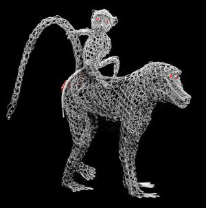 wire baboon, metal baboon