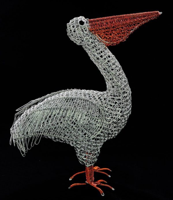 wire pelican, metal pelican