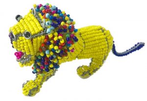 beaded lion