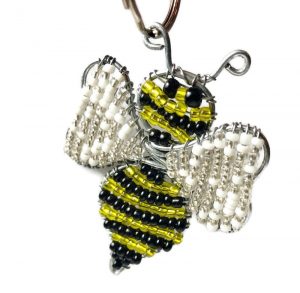 bee key chain, bumble bee key chain