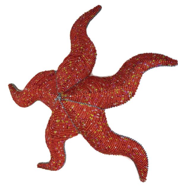 beaded starfish figurine