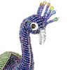 beaded peacock figurine